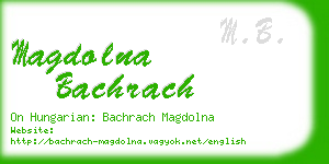 magdolna bachrach business card